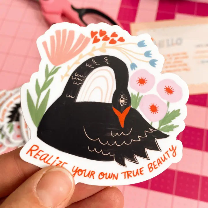 Swan Sticker