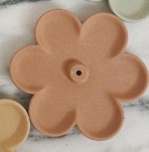 Daisy Incense Holder Terra Cotta