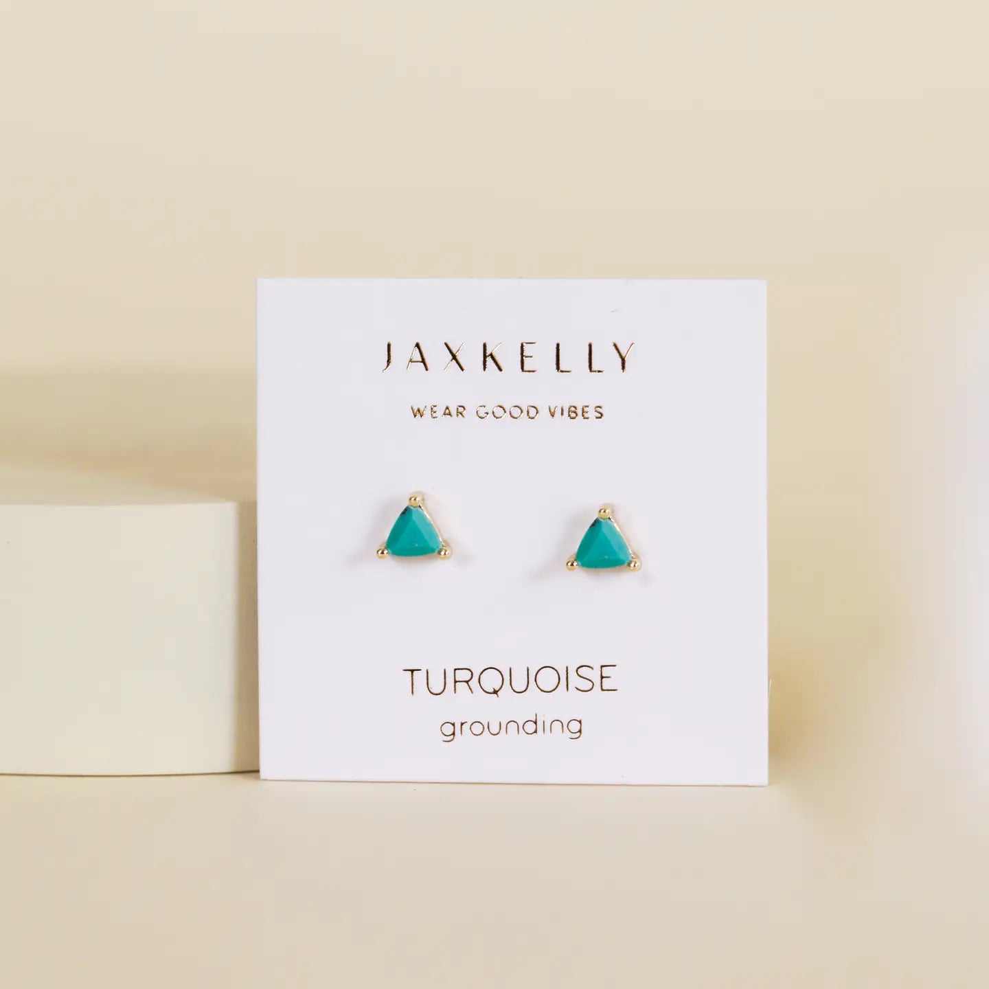 Mini Energy Gem Stud Earring - Turquoise