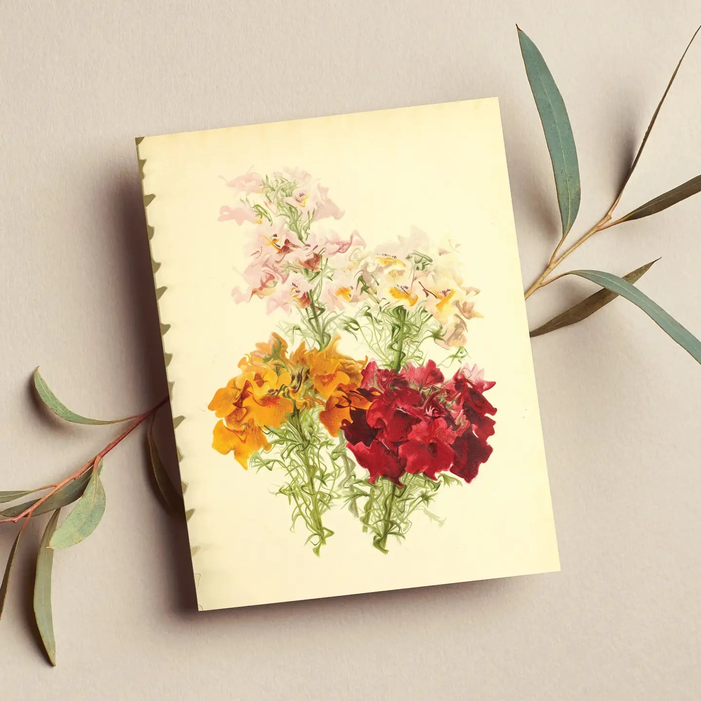 Vintage Flowers Card #4
