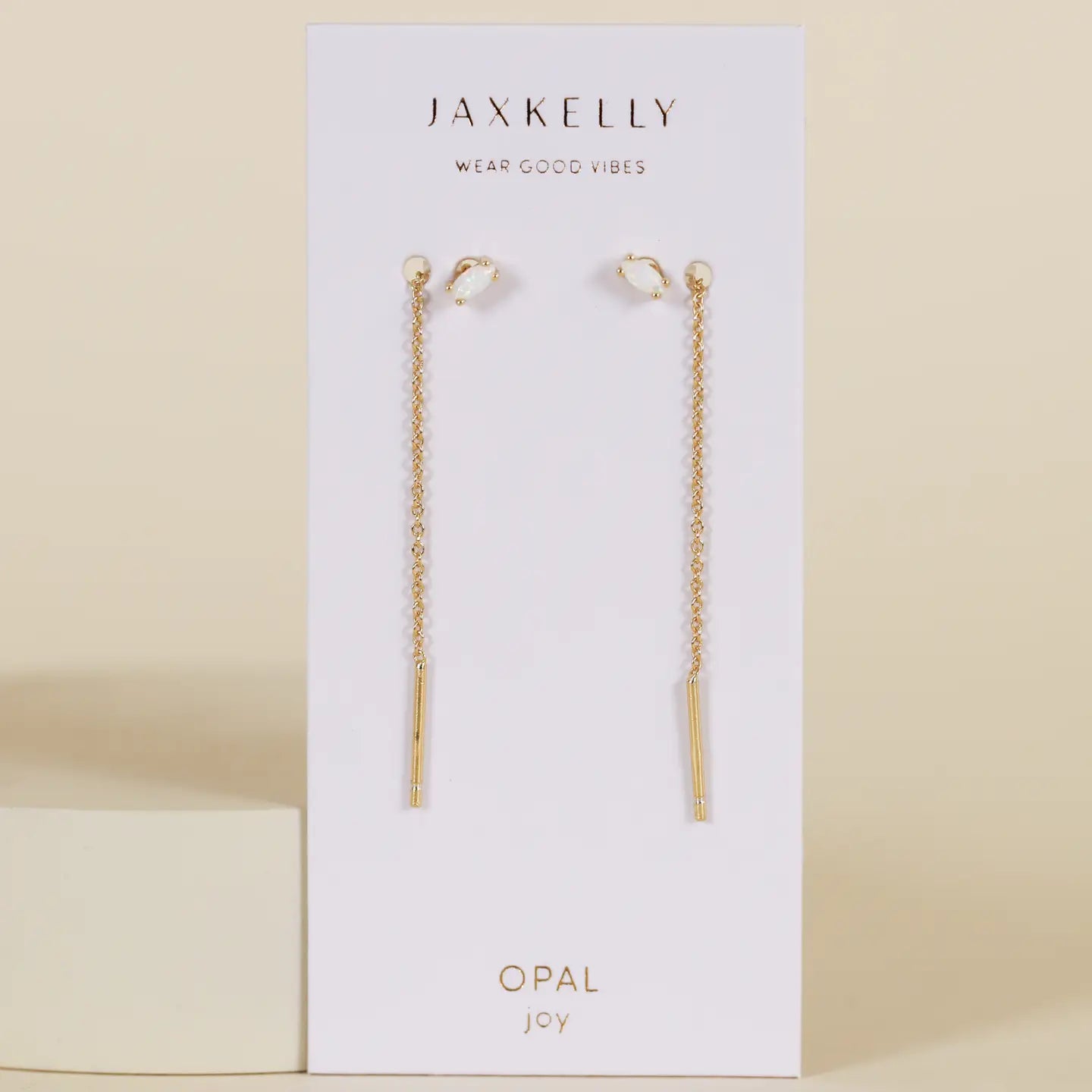 Studded Threader - White Opal