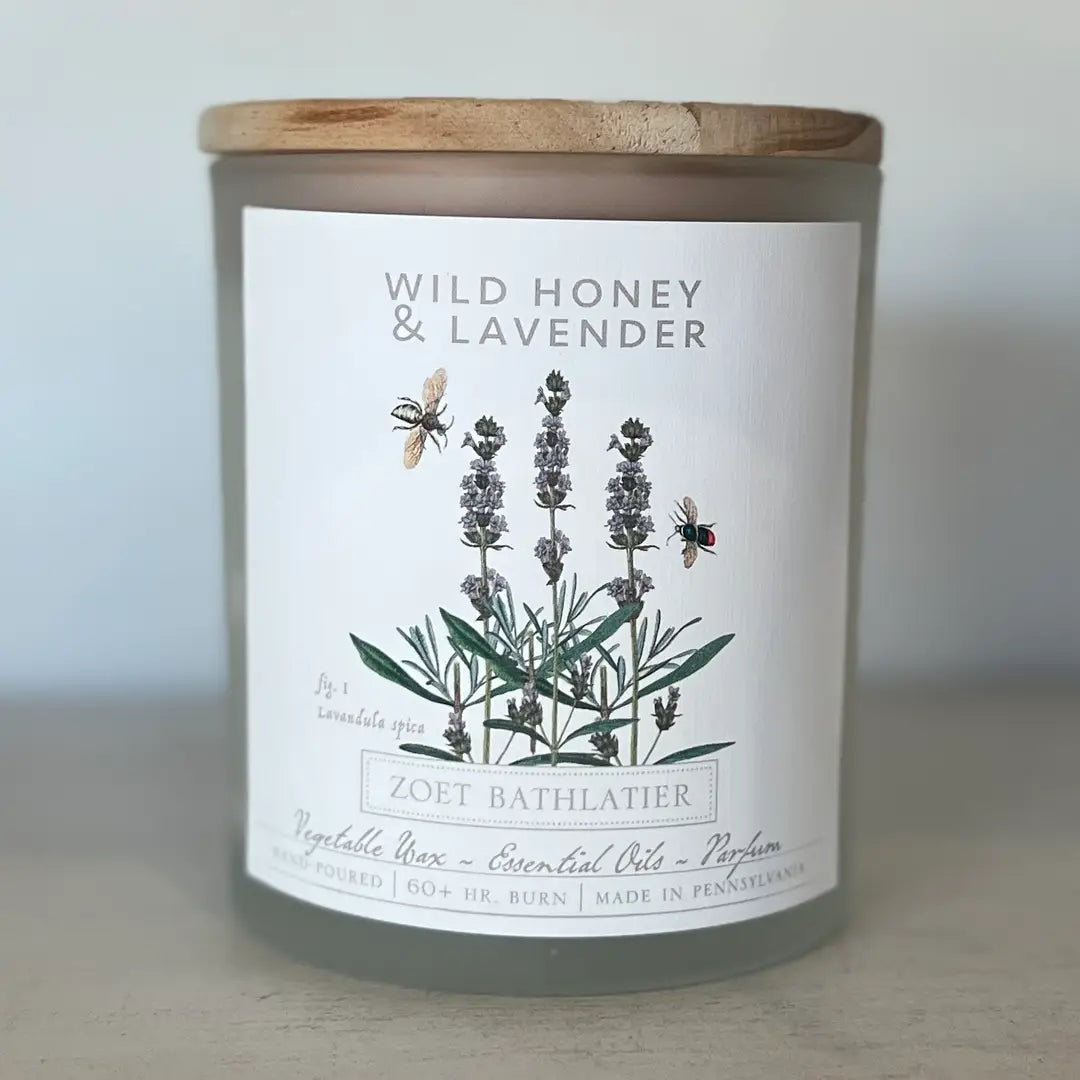 Wild Honey & Lavender / Botanical Candle Collection