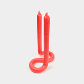 Red Twist Candlesticks