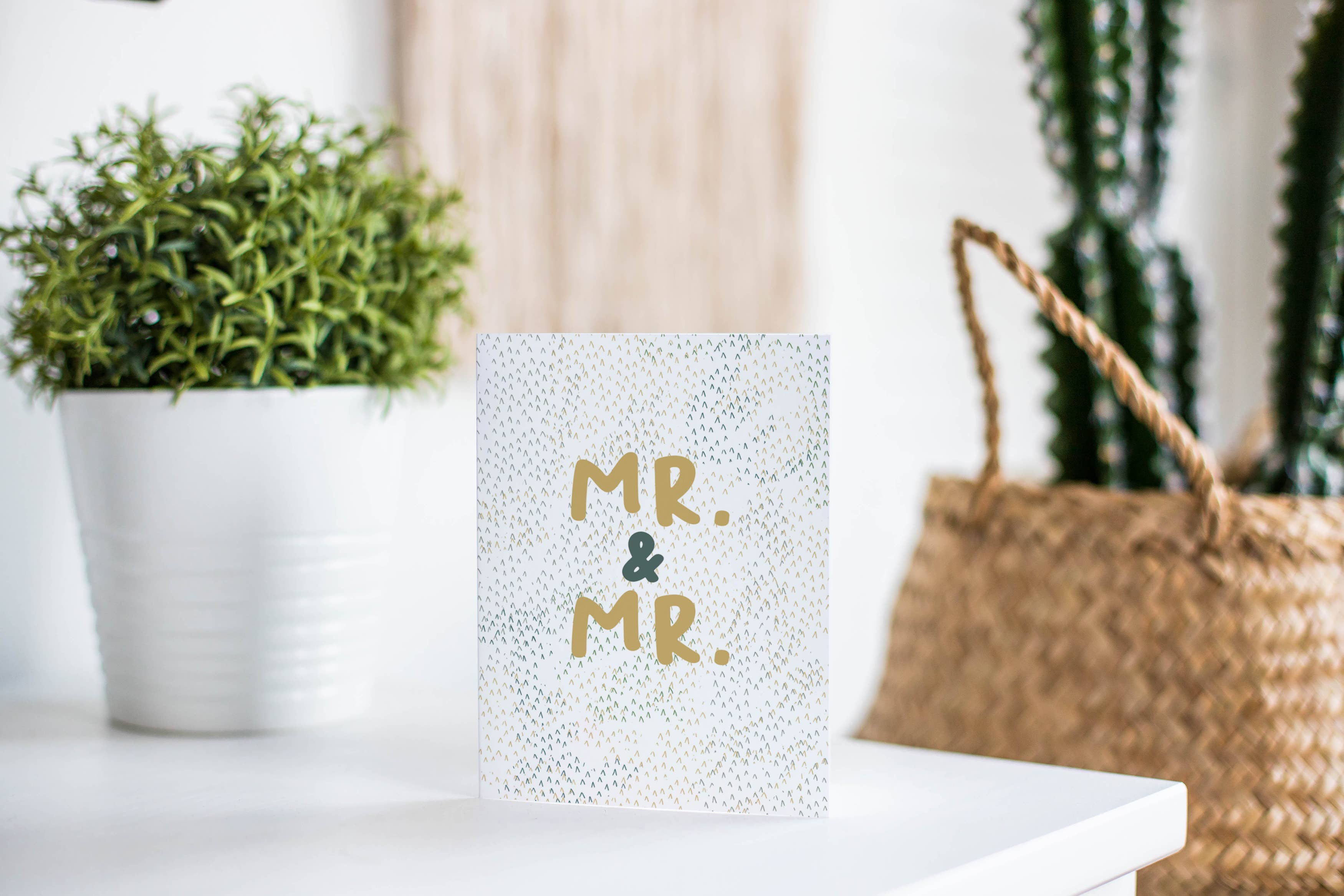 Mr. and Mr. Wedding Card