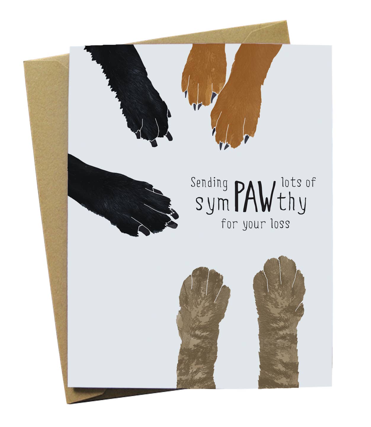 Paws Pet Sympathy Greeting Card