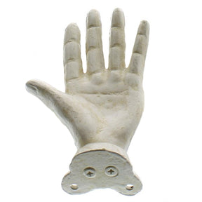 Open Hand Wall Mount Left Antique White