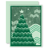 Rickrack Tree Letterpress Card - Set of 6