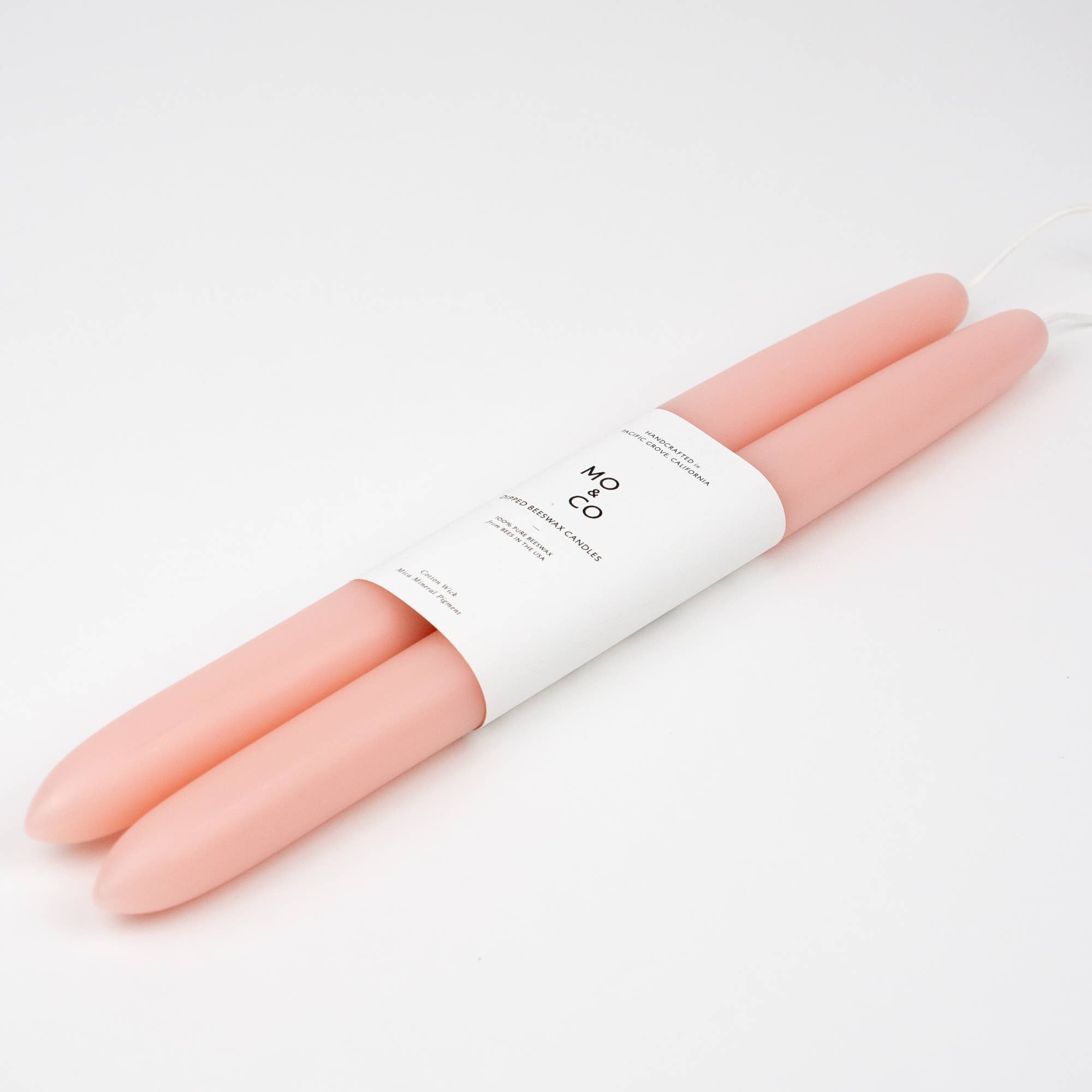 Pink Rose Taper Candles