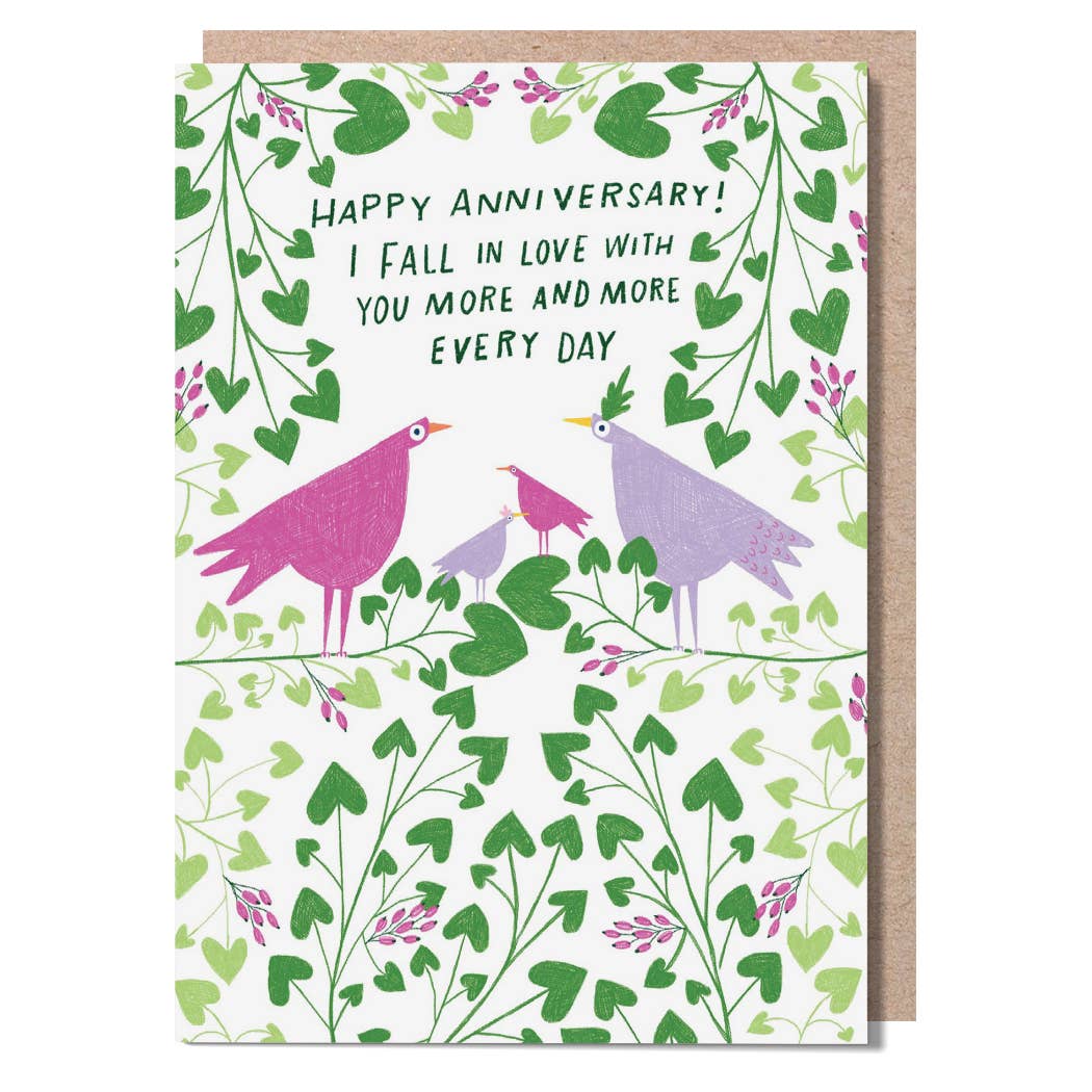 Anniversary Card - Birds