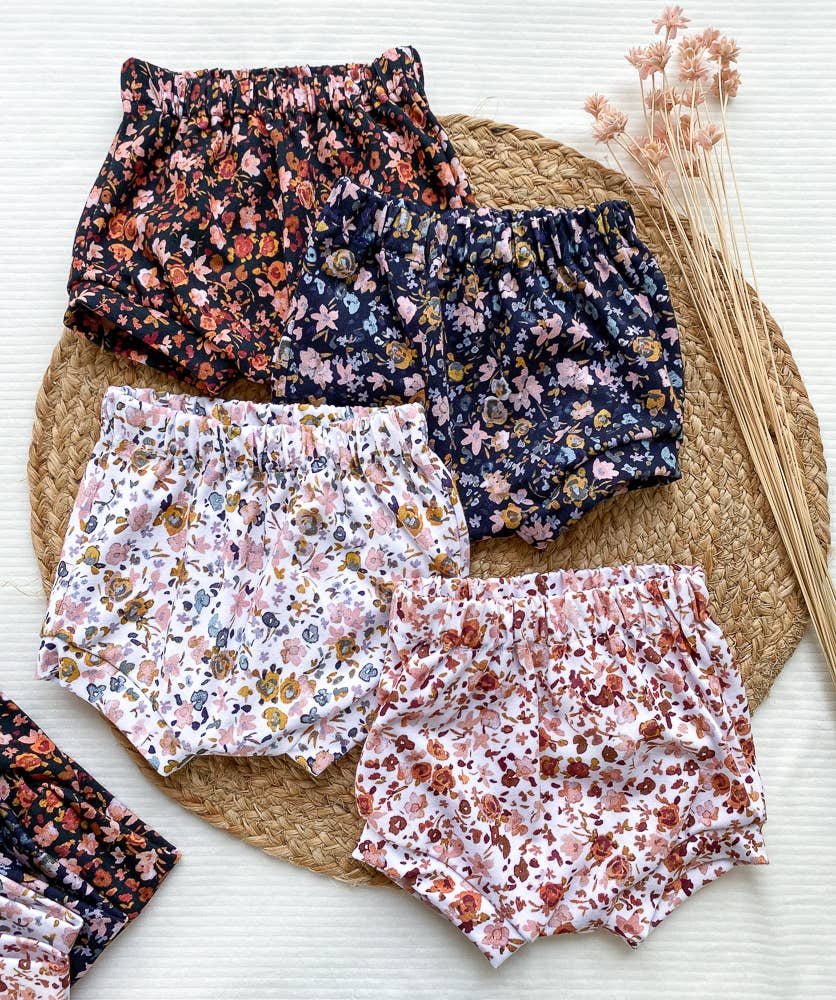Terracotta Floral Baby Shorts