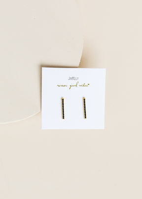 Black Pavé Ear Climber