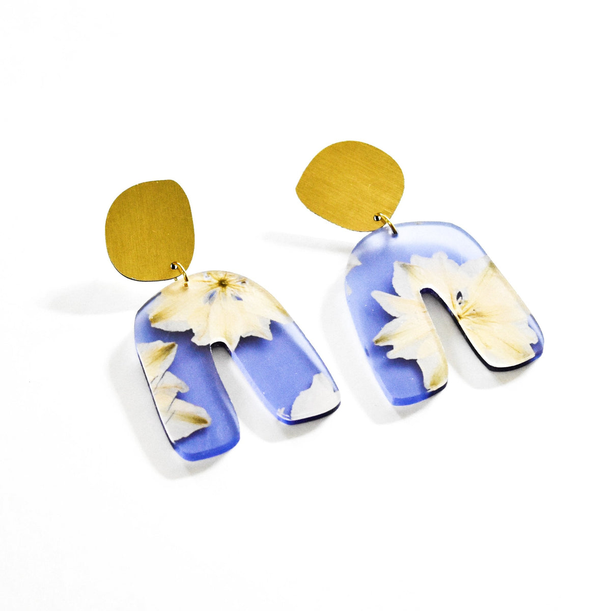 Ecoresin Fluid Curve Earrings
