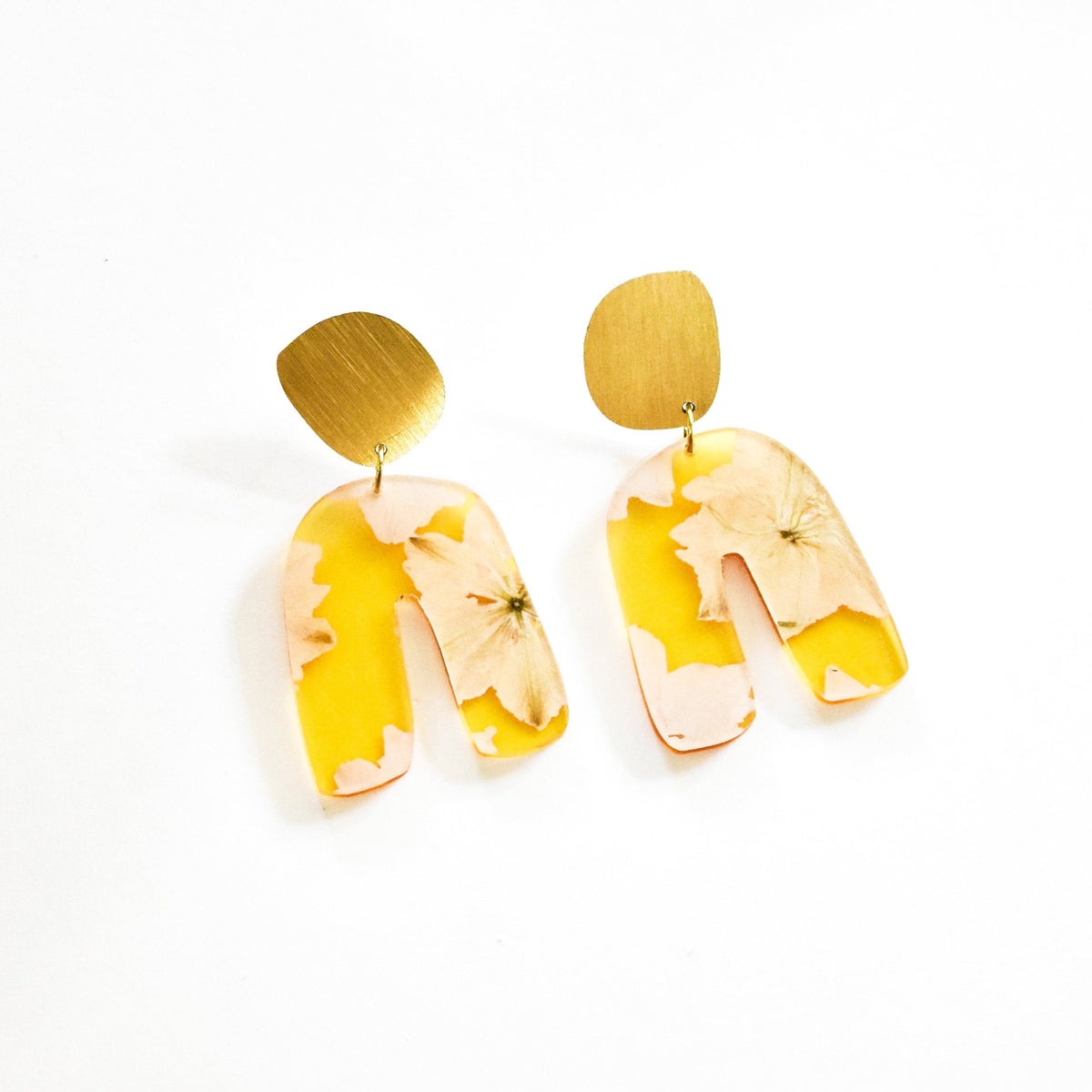 Ecoresin Fluid Curve Earrings
