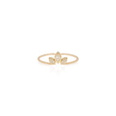 Marquis Diamond Fan Ring