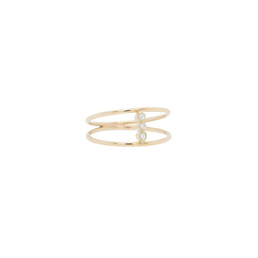 Double Band with Vertical Diamonds