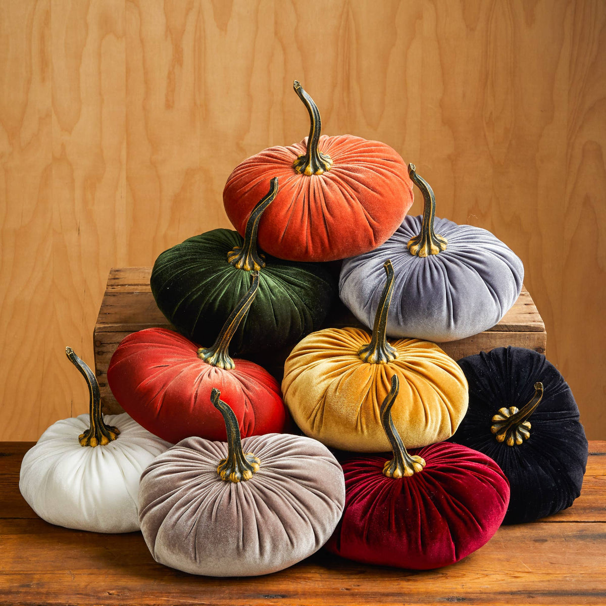 XL Velvet Pumpkins