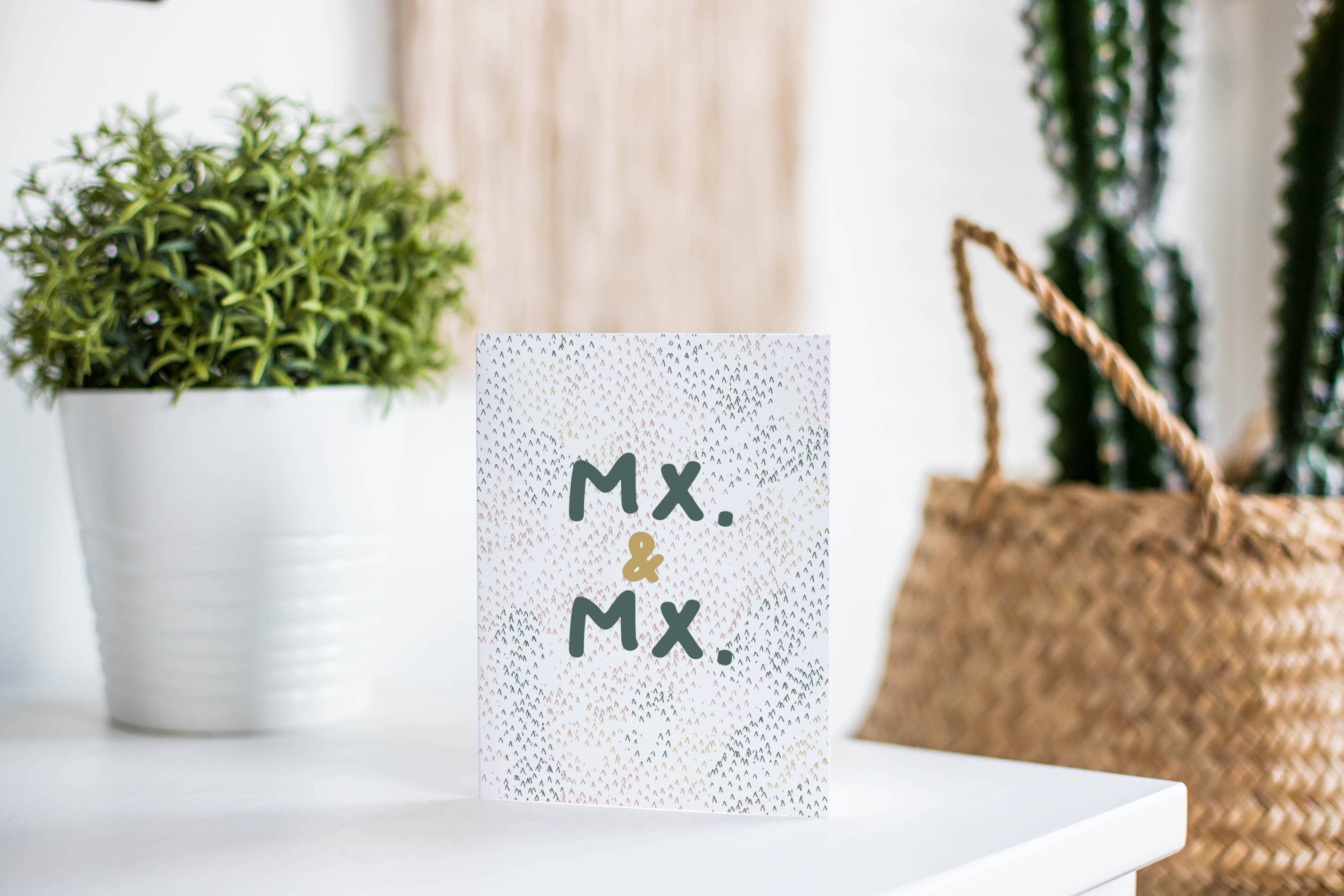 Mx. and Mx. Wedding Card