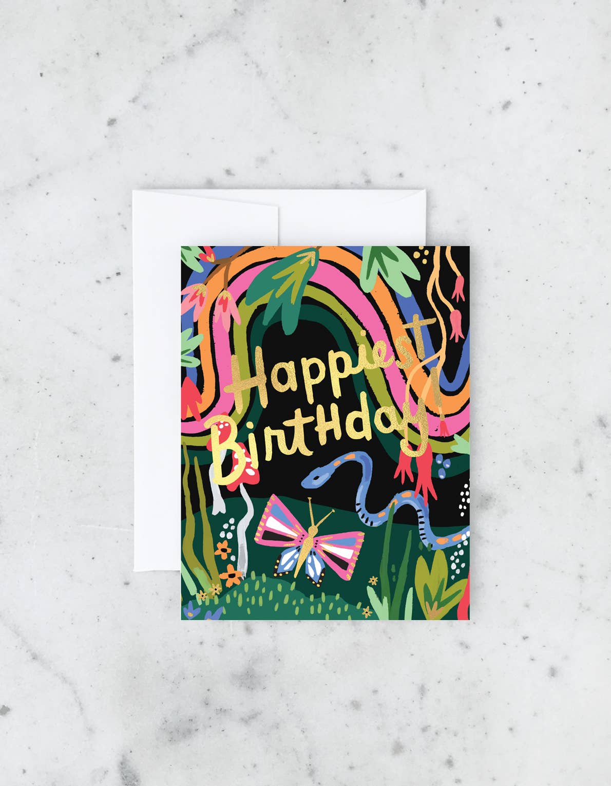 Rainbow Garden Card