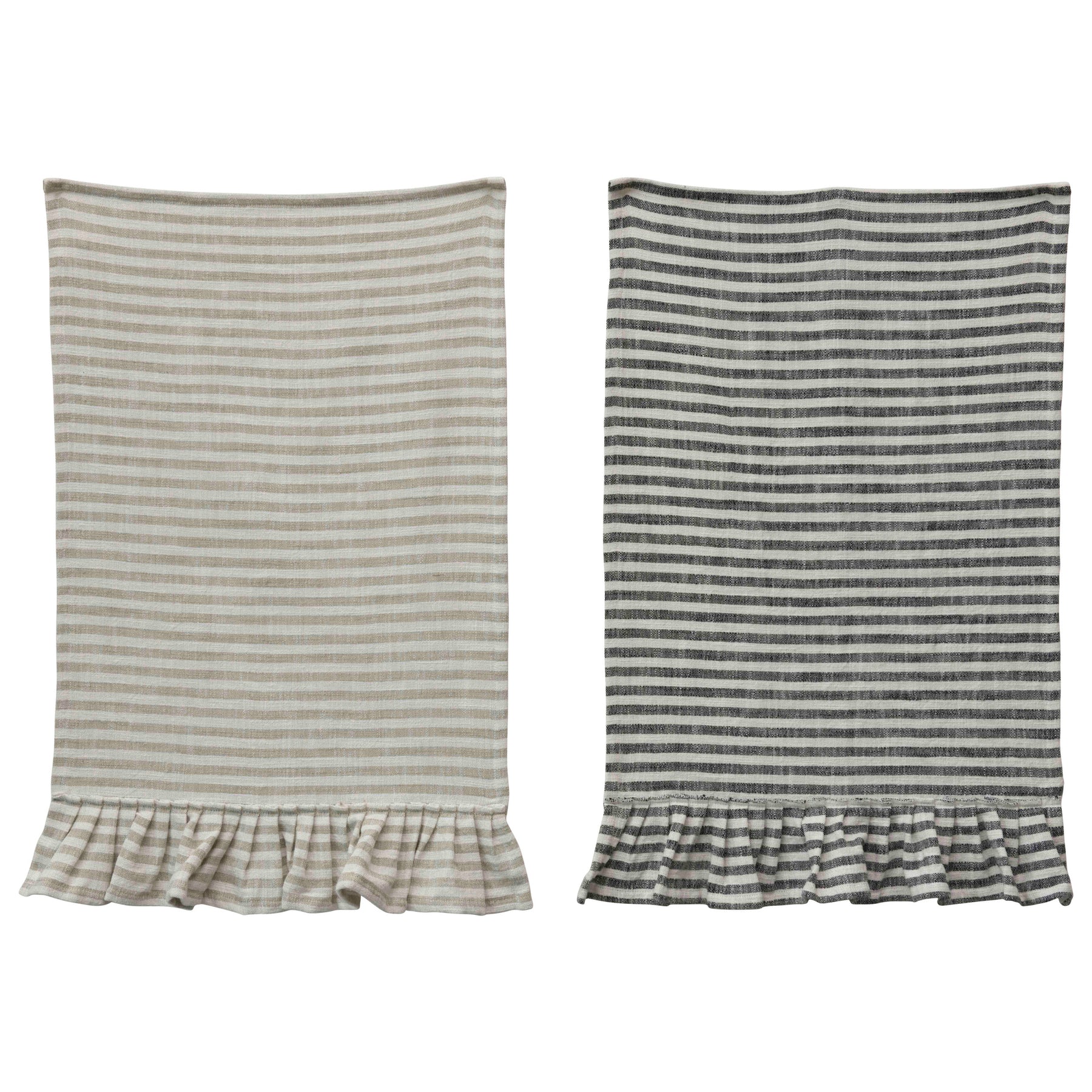 Cotton Striped Tea Towel