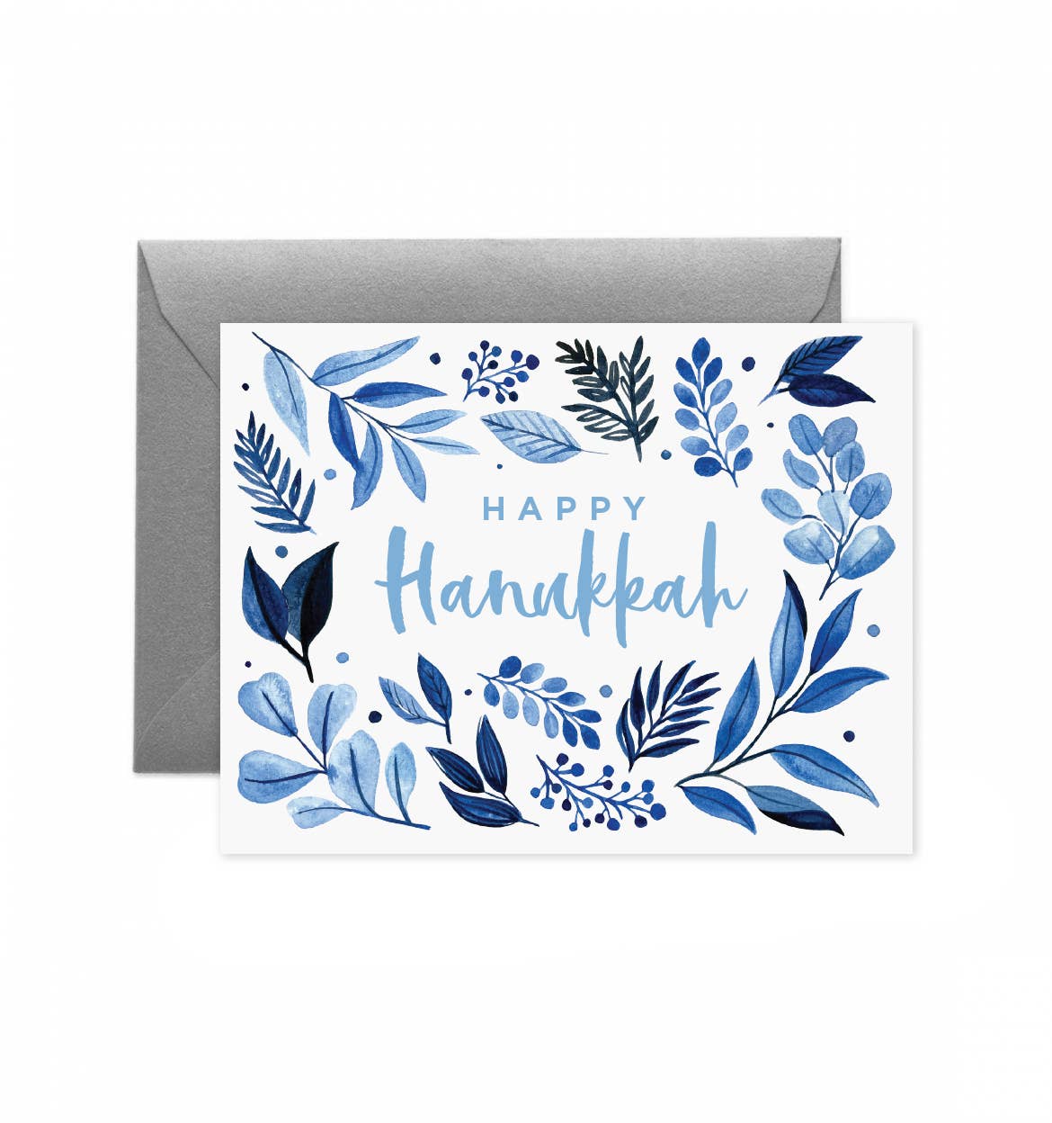 Hanukkah Foliage Greeting Card