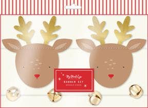 Believe Reindeer / Bells Banner Set