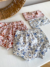 Navy Floral Baby Shorts
