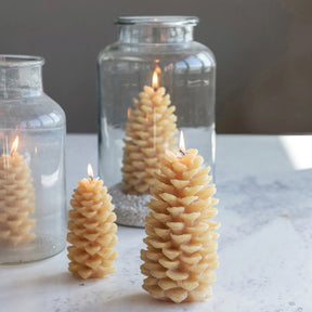 Large Pinecone Shaped Candle